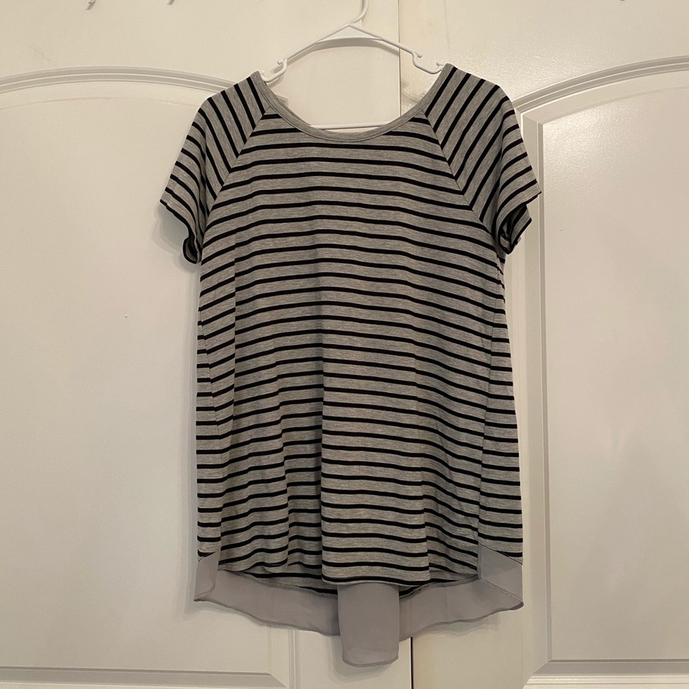 flowy striped tee
